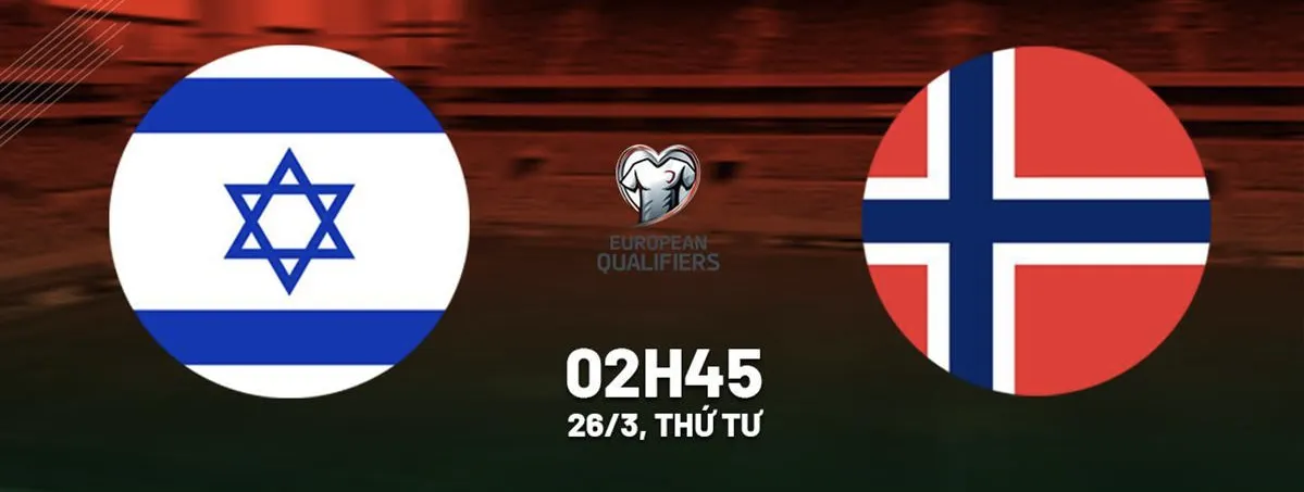 Tỷ lệ kèo: Israel vs Na Uy 2h45 ngày 26/3